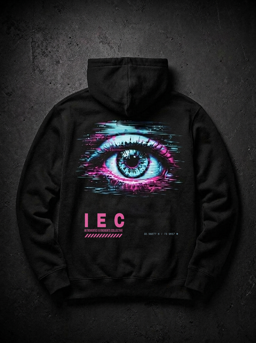 Glitch Eye Hoodie — back